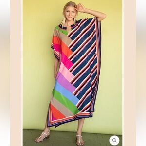 Trina Turk Theodore Silk Caftan Dress Size XS/SM